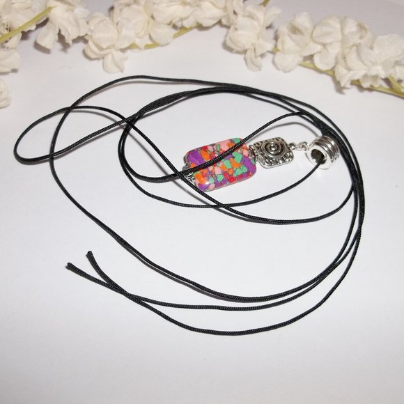 Funky Red Beaded Necklace Handmade Colorful Fashion Accessory Jewelry Gift 5255 - Picture 5 of 10